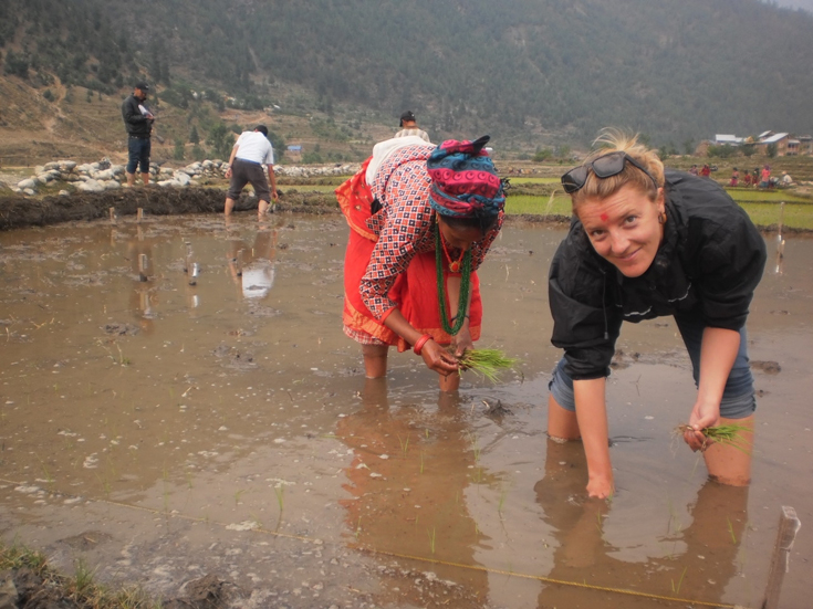 Naomi Happychuck in Jumla, Nepal