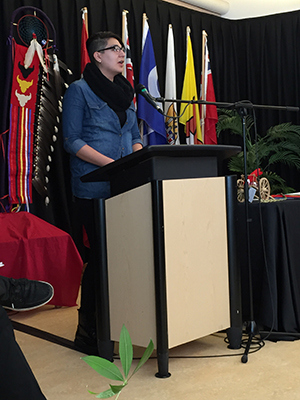 Sadie-Phoenix Lavoie, Female Co-President of UWinnipeg's Aboriginal Student Council