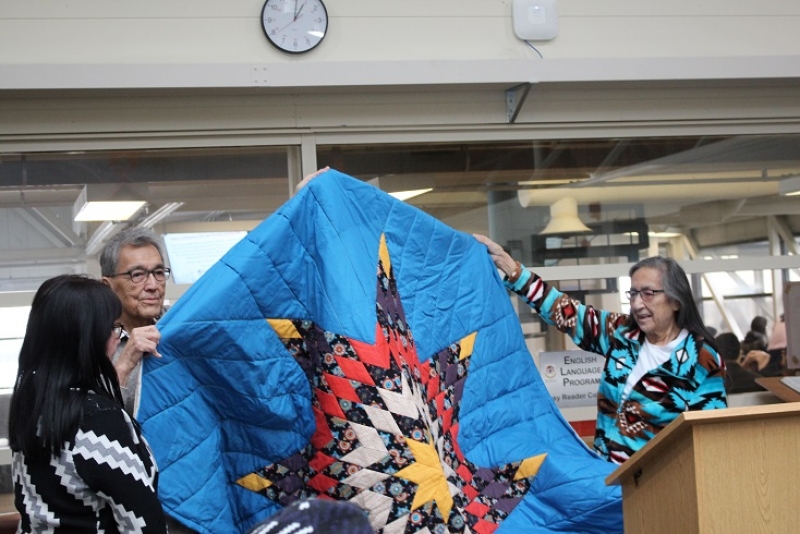 Blanket ceremony honours UWinnipeg's Indigenous language faculty University of Winnipeg News
