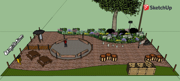 A Little Garden With Lot Of Heart, How To Add Soil Existing Garden In Sketchup