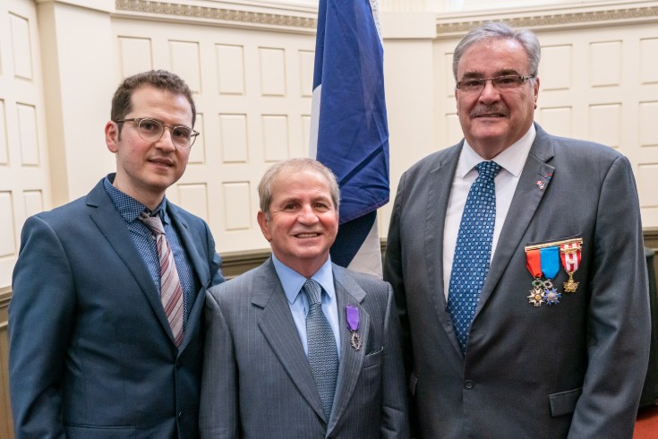 Antonio Viselli, Dr. Sante Viselli, and Bruno Burnichon (Honorary Consul of France), ©Rachel Berg