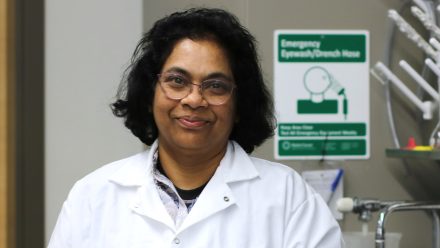 Headshot of Dr. Srimathie Indraratne in her lab