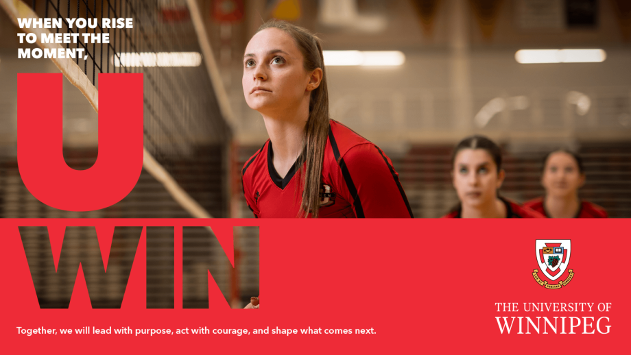 Copy of UWIN advertisement featuring a Wesmen student.