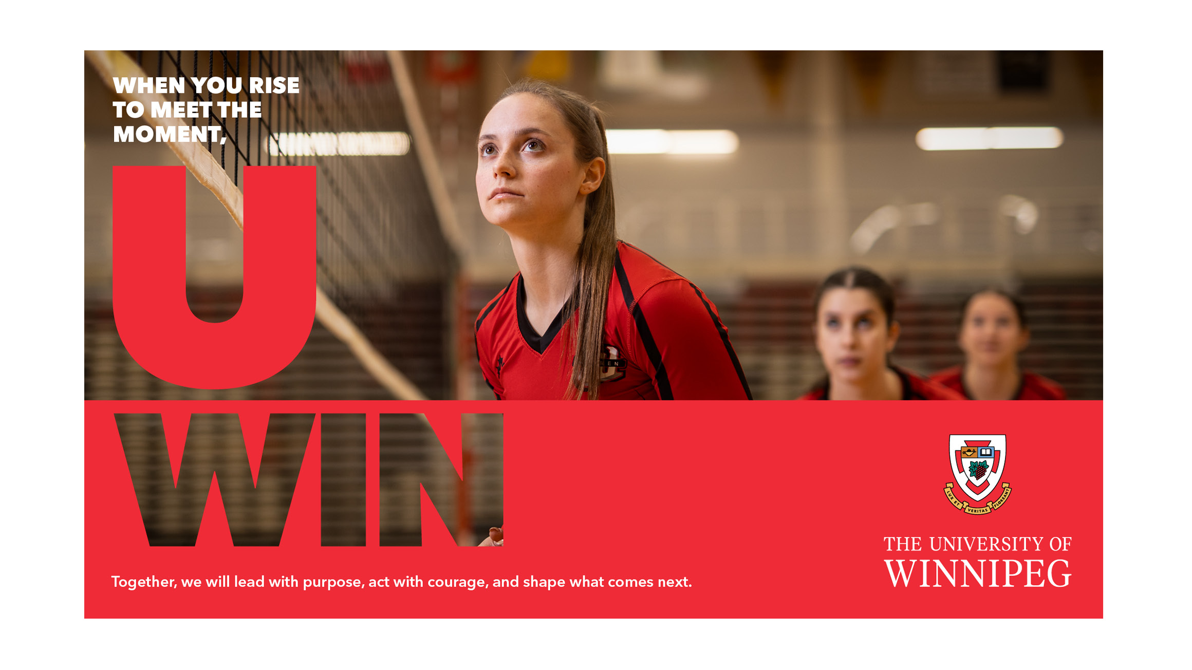 Cover image of the strategic plan report featuring a student athlete.