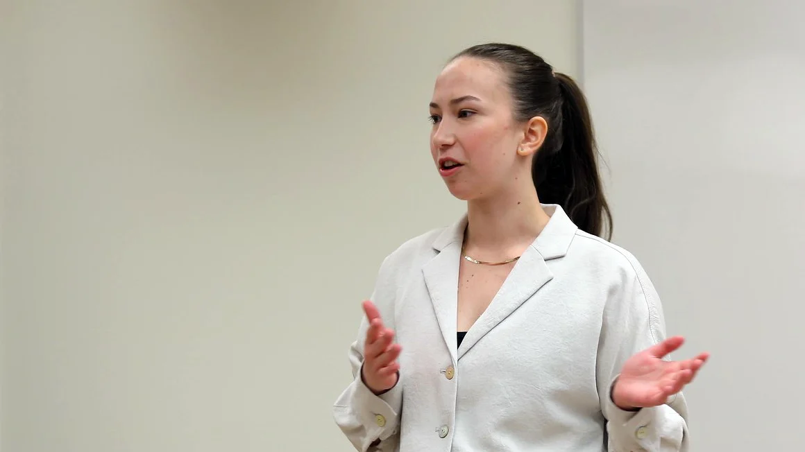 Student talking