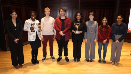 People standing in a row.