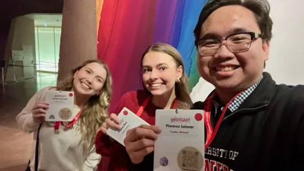Sarah Cornwell (left), Payton Post (middle), Florence Salazar (right)