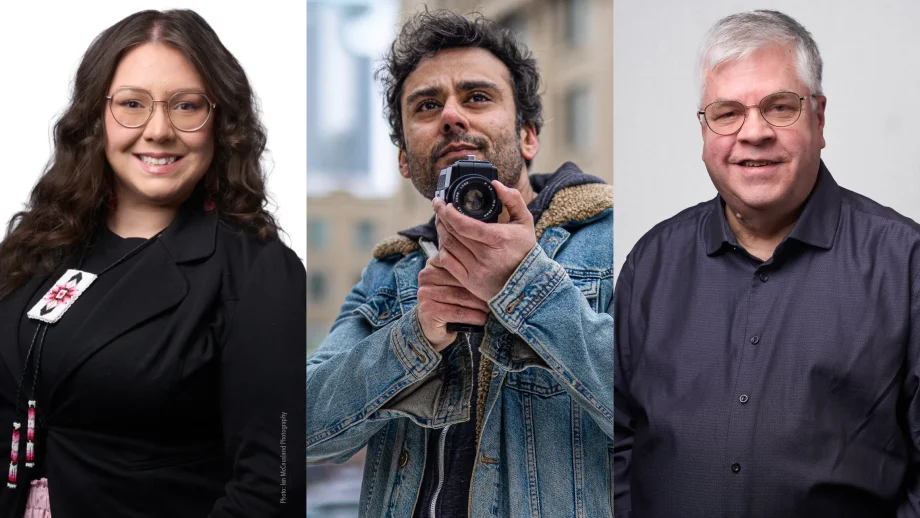 Three headshots lined up