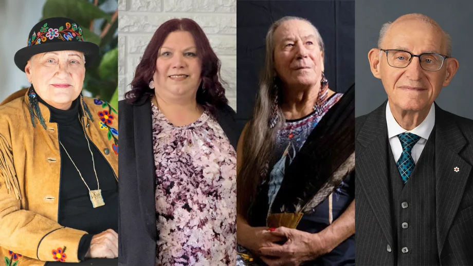 Headshots of Barbara Bruce, Rhonda Elias-Penner, Charlotte Nolin, and Justice Marshall Rothstein.