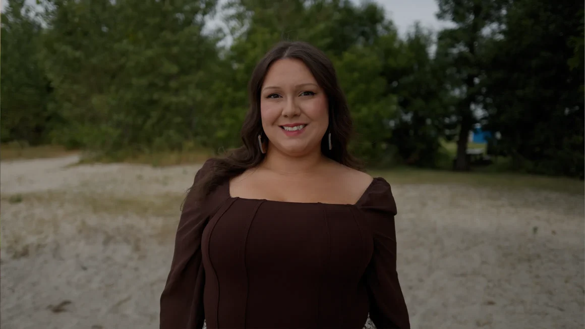 Marika Schalla standing on a beach
